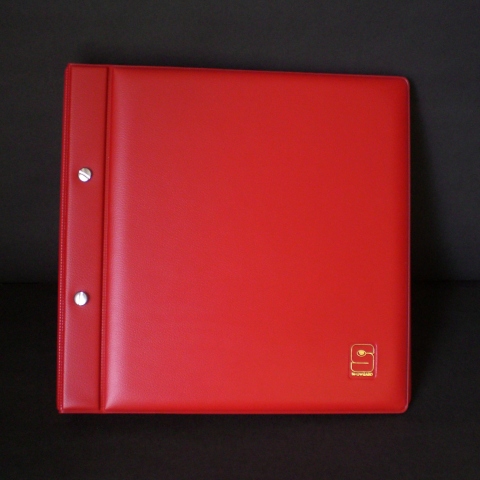 Showgard 895 FDC Album, Euro Size, Red