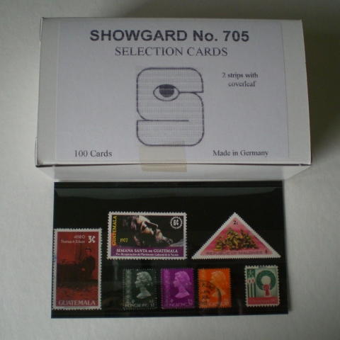 Showgard Selection Cards w/ 2 Strips & Coverleaf  3" x 6"